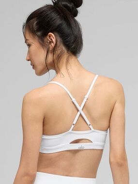 ALO Yoga Airlift Intrigue Bra in White